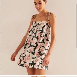 Abercrombie Tie-Strap Trapeze Mini Dress